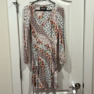 Reformation mini long sleeve boho dress